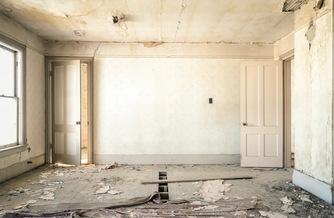 Waste disposal crew managing a cleanout project in East Whittier