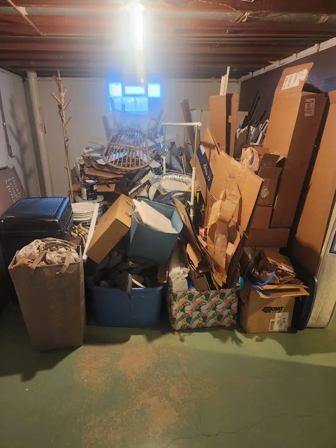 Roll-off dumpster container at job site for 20 Yard Dumpster Rental in East Whittier